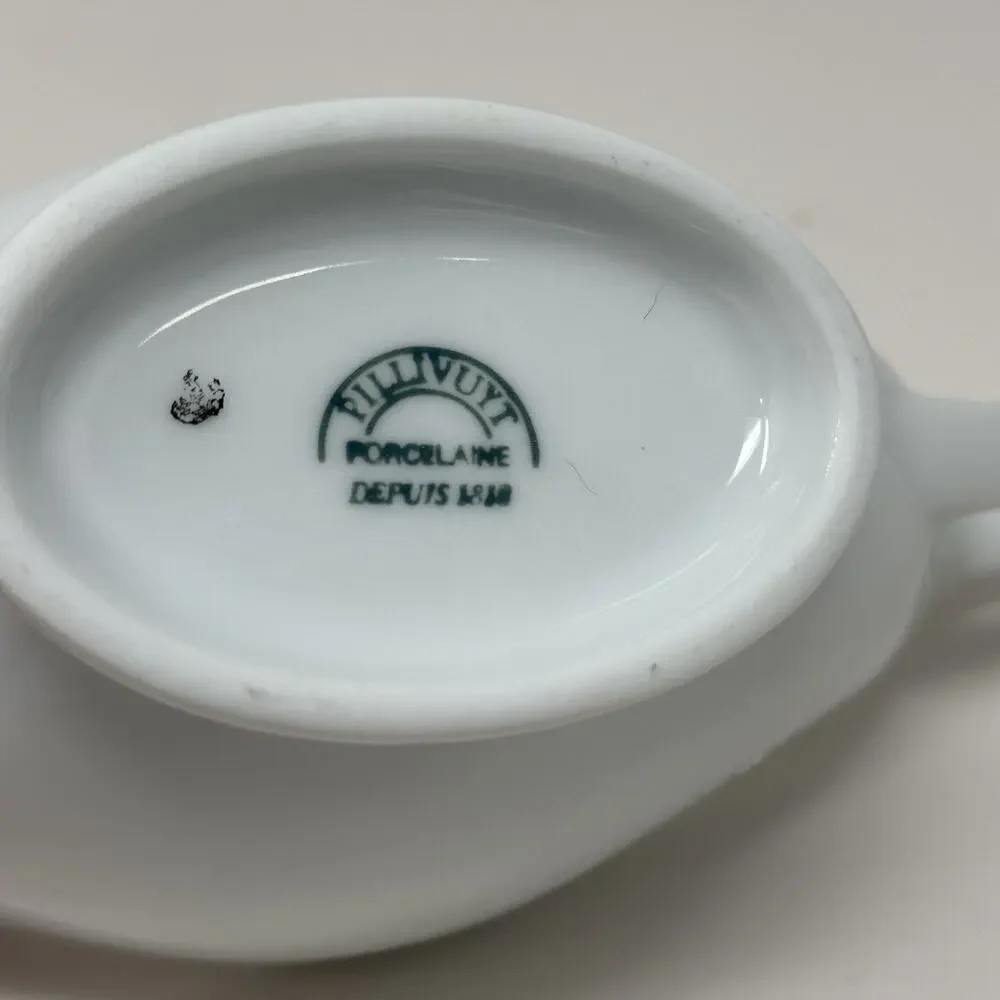 Pullivuyt White Gravy Boat - France